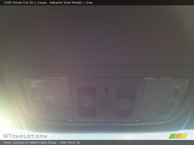 Alabaster Silver Metallic / Gray 2008 Honda Civic EX-L Coupe