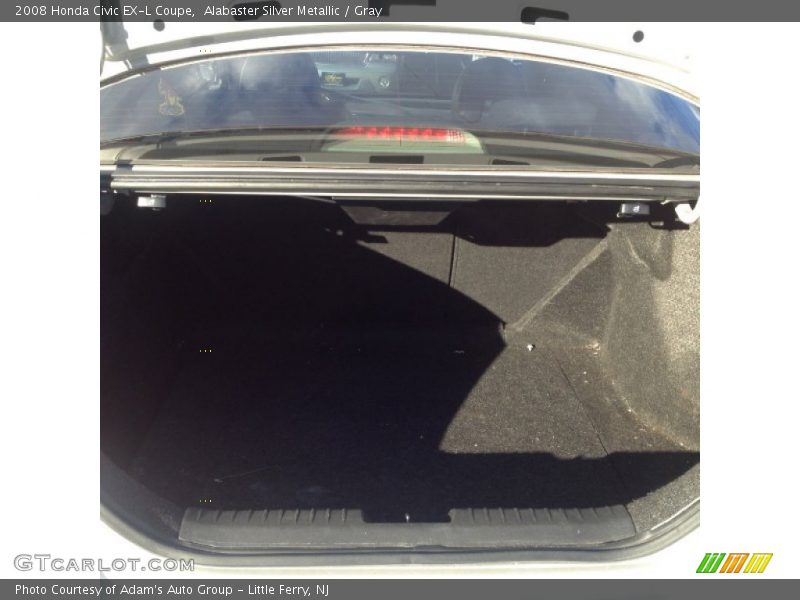 Alabaster Silver Metallic / Gray 2008 Honda Civic EX-L Coupe