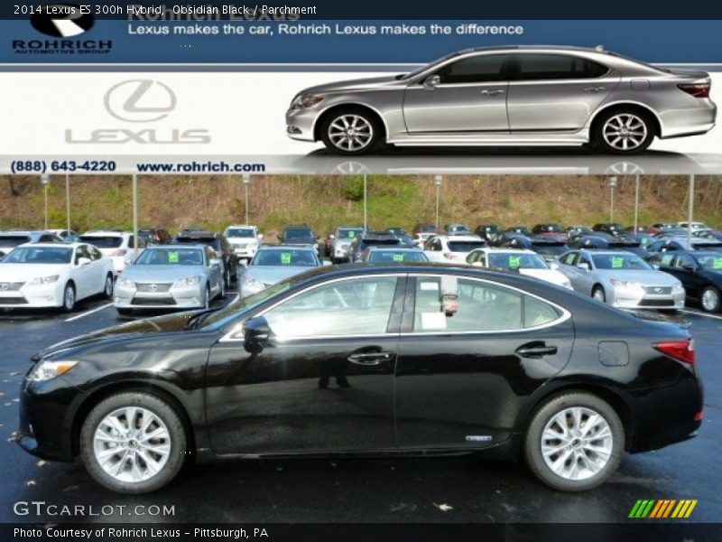 Obsidian Black / Parchment 2014 Lexus ES 300h Hybrid