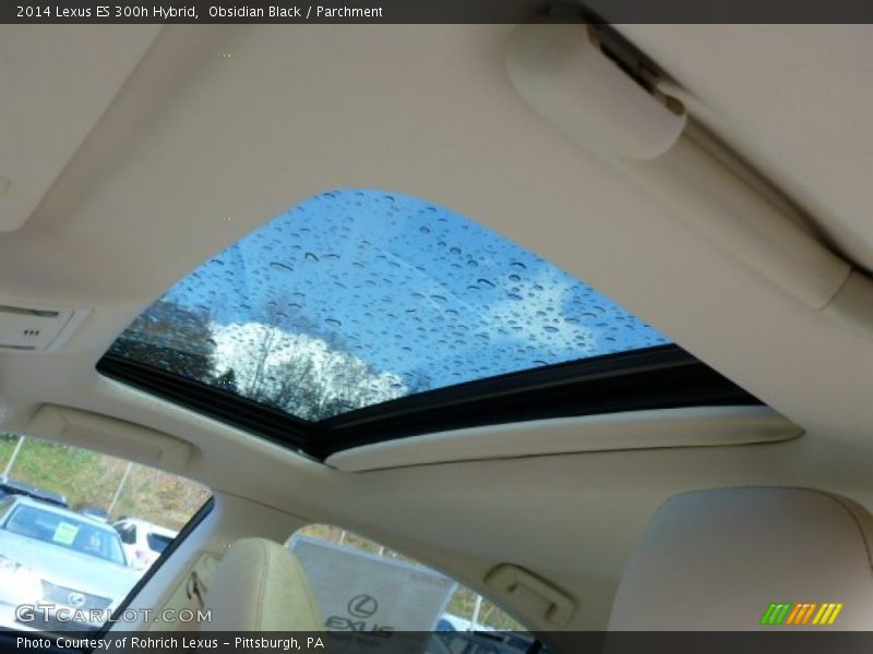Sunroof of 2014 ES 300h Hybrid