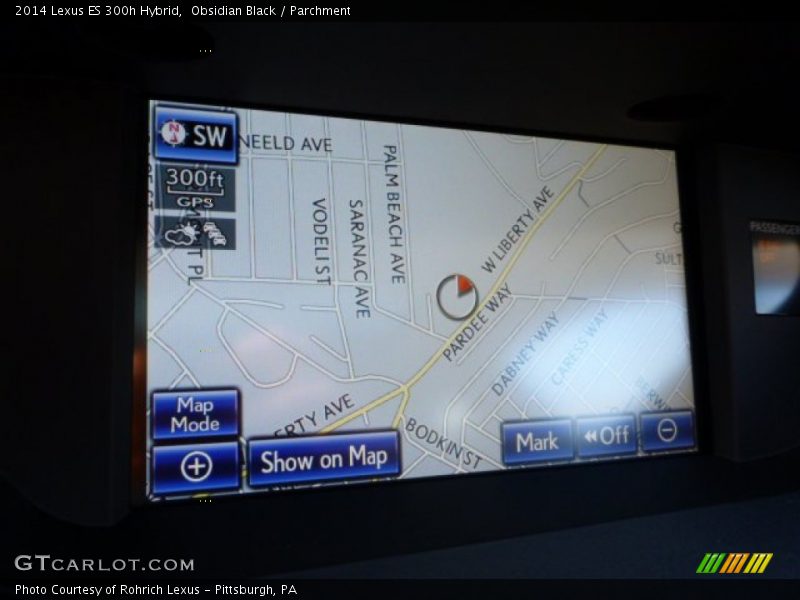 Navigation of 2014 ES 300h Hybrid