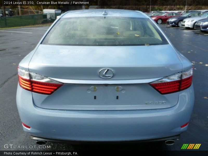 Cerulean Blue Metallic / Parchment 2014 Lexus ES 350