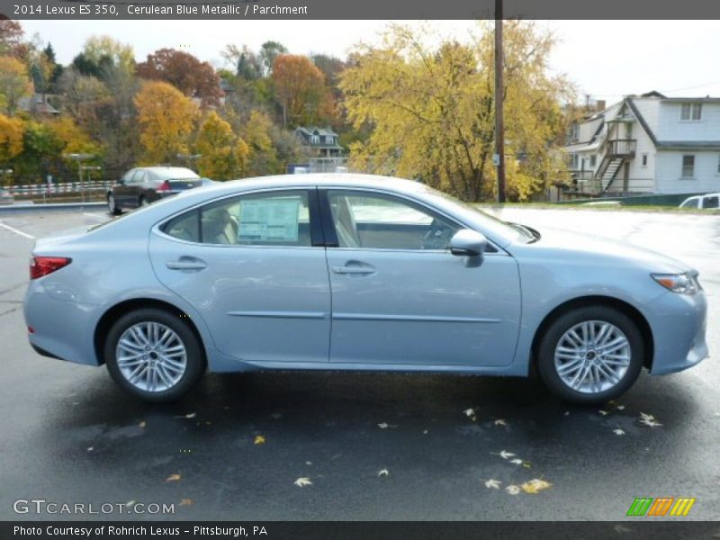 Cerulean Blue Metallic / Parchment 2014 Lexus ES 350