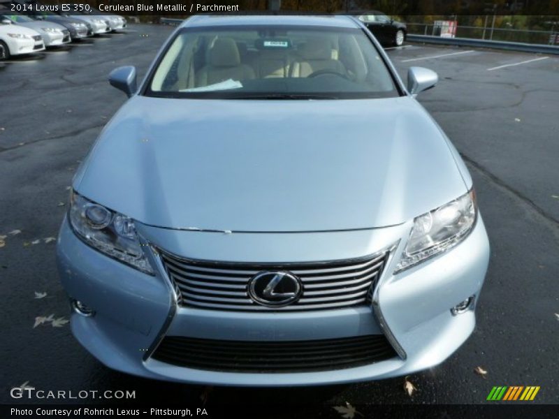 Cerulean Blue Metallic / Parchment 2014 Lexus ES 350