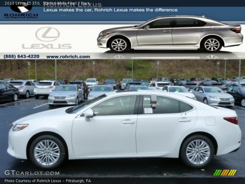 Starfire White Pearl / Black 2013 Lexus ES 350