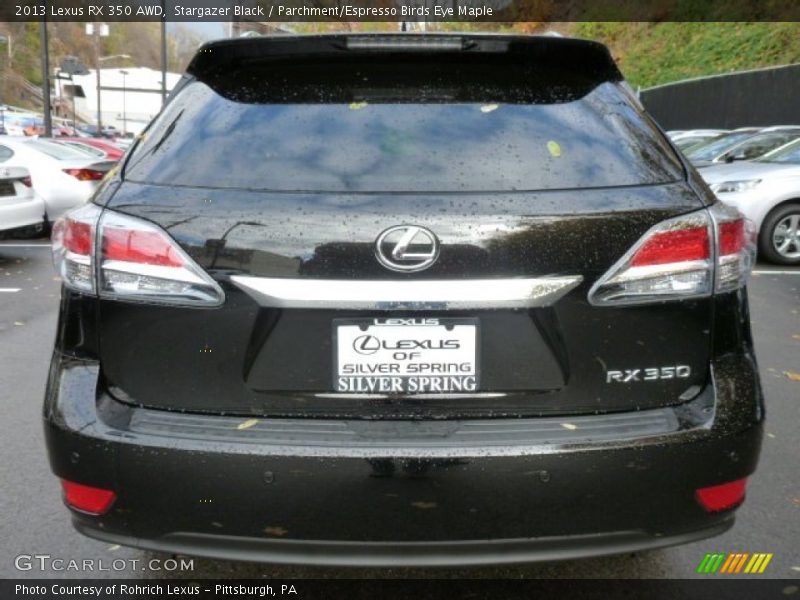 Stargazer Black / Parchment/Espresso Birds Eye Maple 2013 Lexus RX 350 AWD