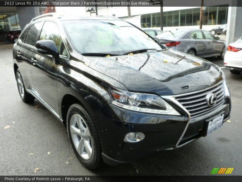 Stargazer Black / Parchment/Espresso Birds Eye Maple 2013 Lexus RX 350 AWD