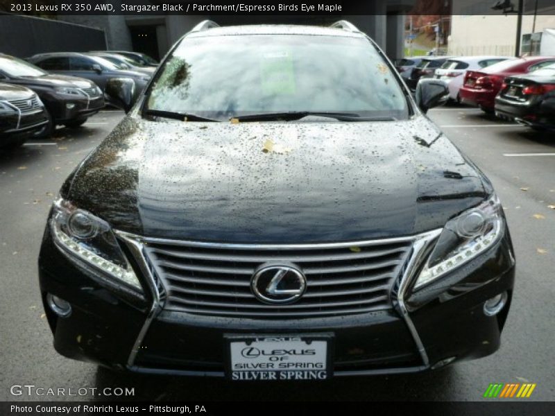 Stargazer Black / Parchment/Espresso Birds Eye Maple 2013 Lexus RX 350 AWD
