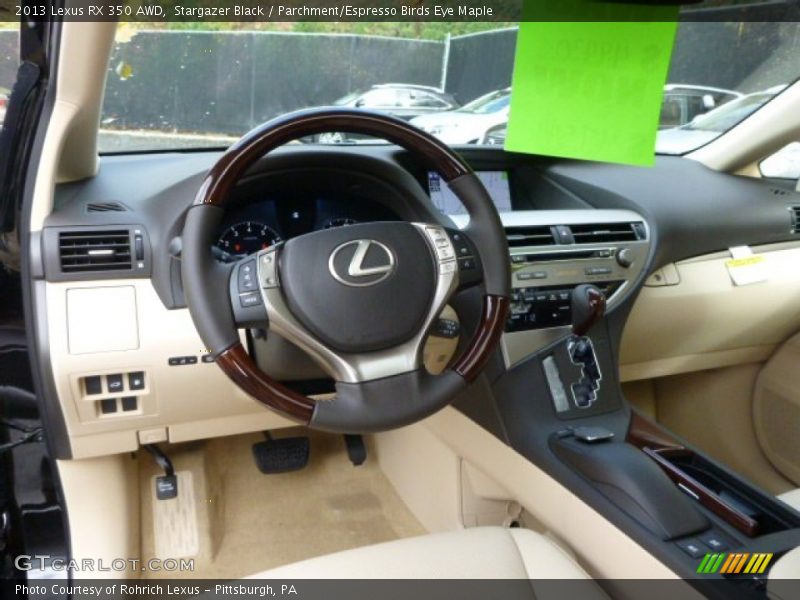 Stargazer Black / Parchment/Espresso Birds Eye Maple 2013 Lexus RX 350 AWD