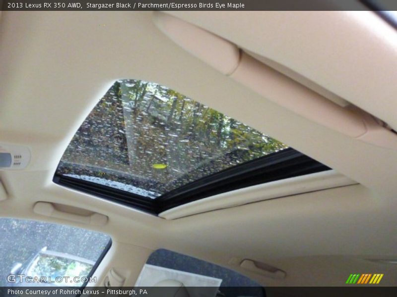 Stargazer Black / Parchment/Espresso Birds Eye Maple 2013 Lexus RX 350 AWD