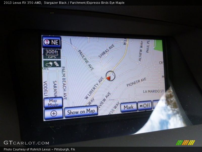 Stargazer Black / Parchment/Espresso Birds Eye Maple 2013 Lexus RX 350 AWD