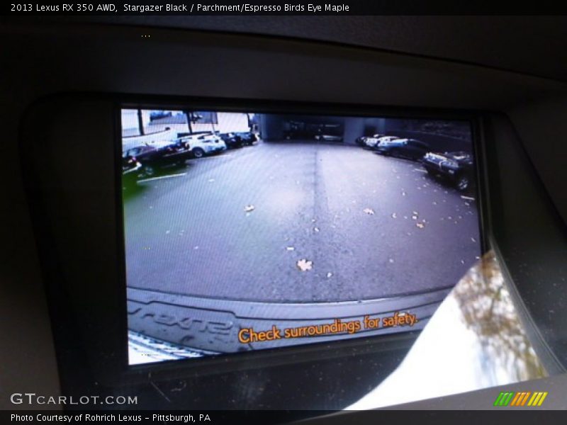 Stargazer Black / Parchment/Espresso Birds Eye Maple 2013 Lexus RX 350 AWD