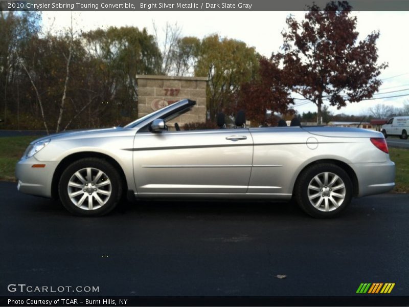 Bright Silver Metallic / Dark Slate Gray 2010 Chrysler Sebring Touring Convertible