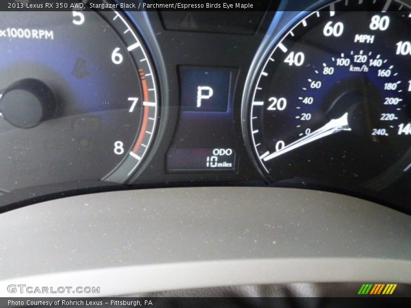 Stargazer Black / Parchment/Espresso Birds Eye Maple 2013 Lexus RX 350 AWD