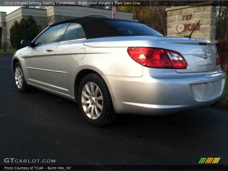 Bright Silver Metallic / Dark Slate Gray 2010 Chrysler Sebring Touring Convertible