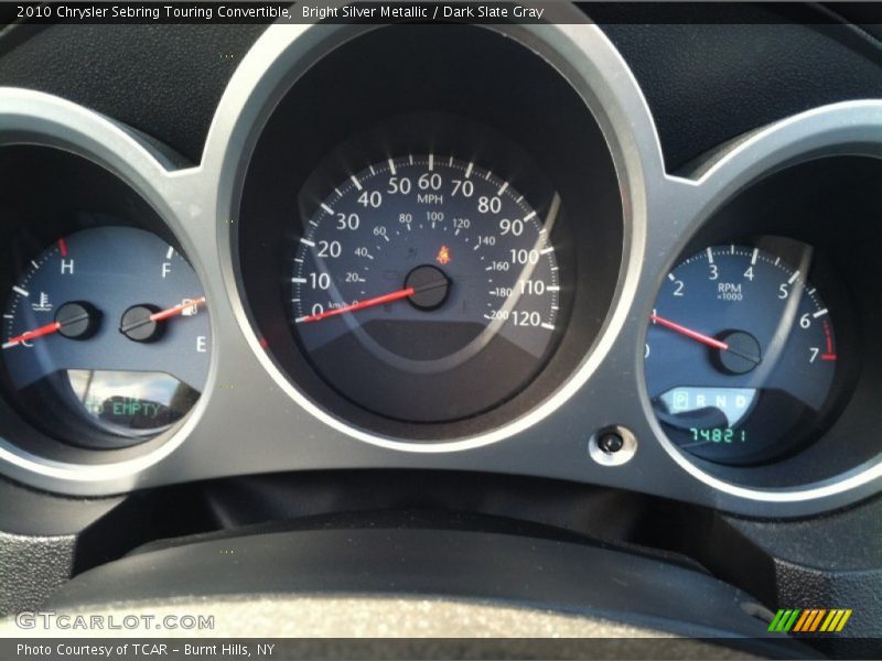 Bright Silver Metallic / Dark Slate Gray 2010 Chrysler Sebring Touring Convertible