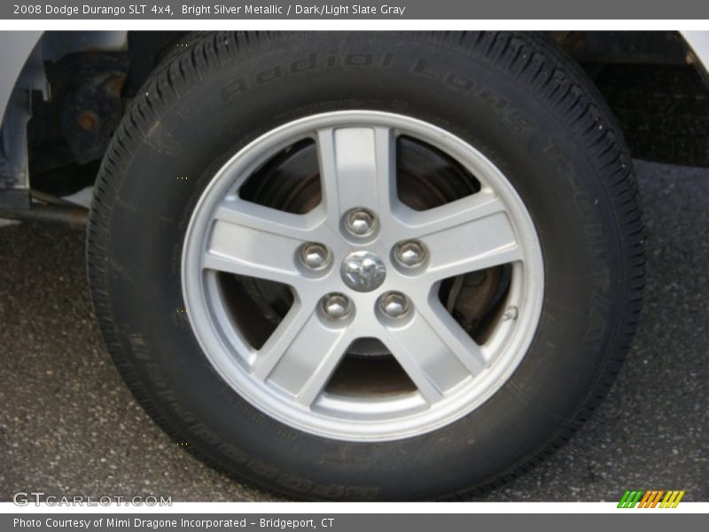 Bright Silver Metallic / Dark/Light Slate Gray 2008 Dodge Durango SLT 4x4