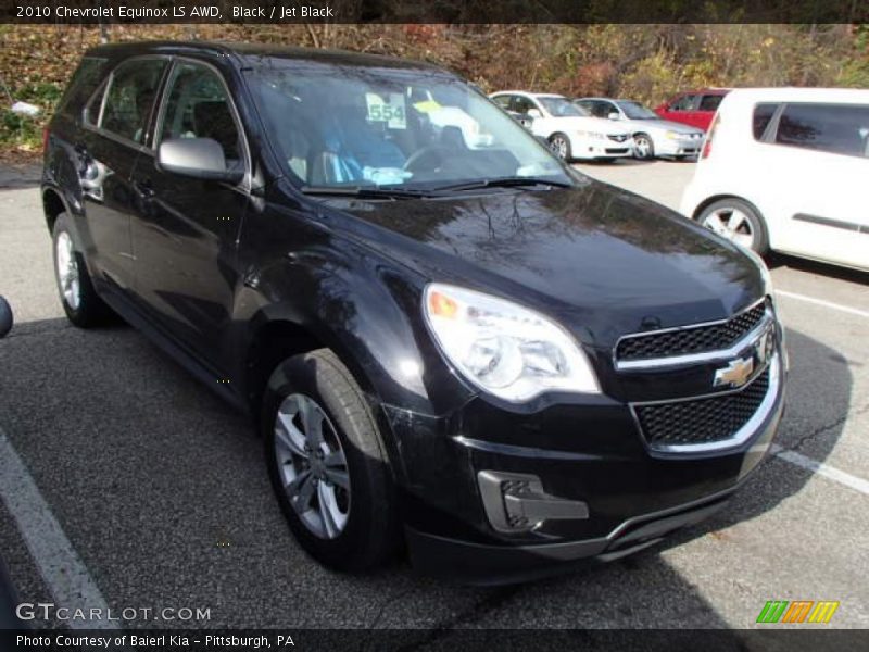 Black / Jet Black 2010 Chevrolet Equinox LS AWD