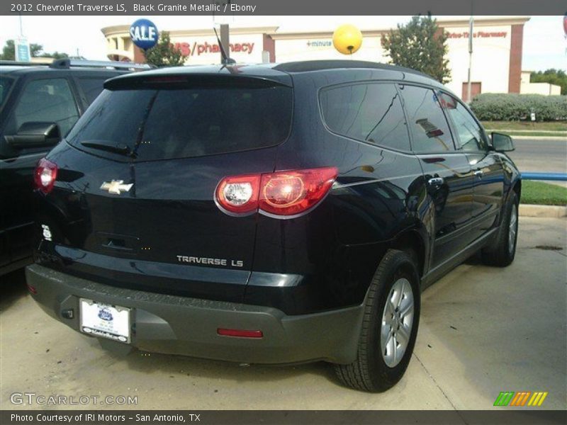 Black Granite Metallic / Ebony 2012 Chevrolet Traverse LS