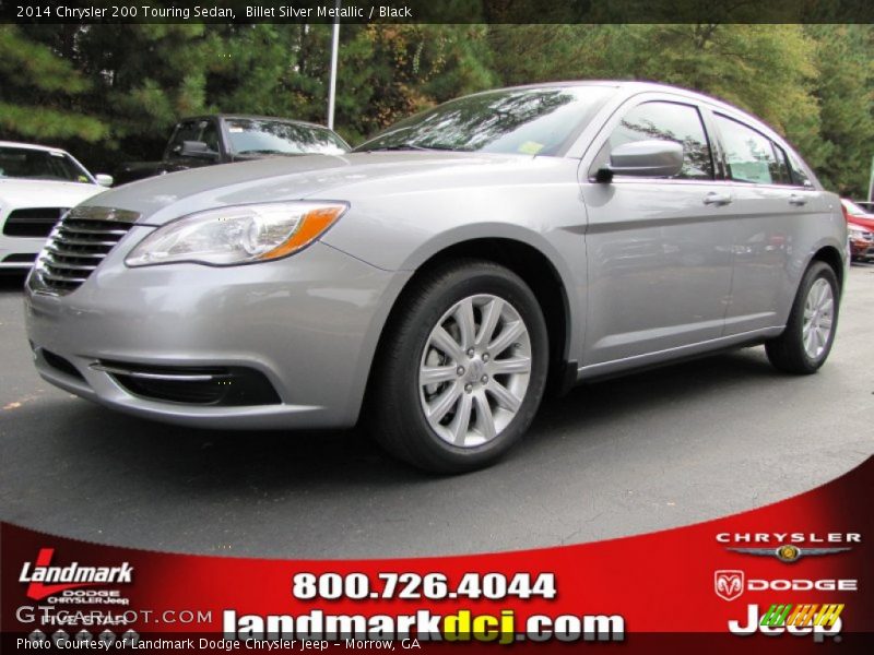 Billet Silver Metallic / Black 2014 Chrysler 200 Touring Sedan