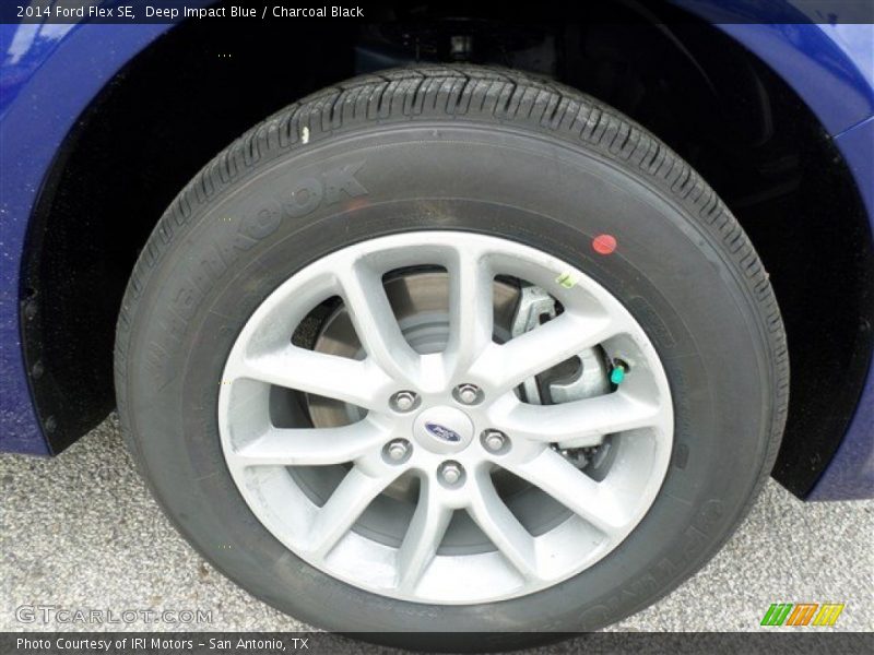 Deep Impact Blue / Charcoal Black 2014 Ford Flex SE