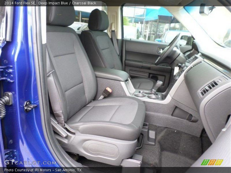 Deep Impact Blue / Charcoal Black 2014 Ford Flex SE