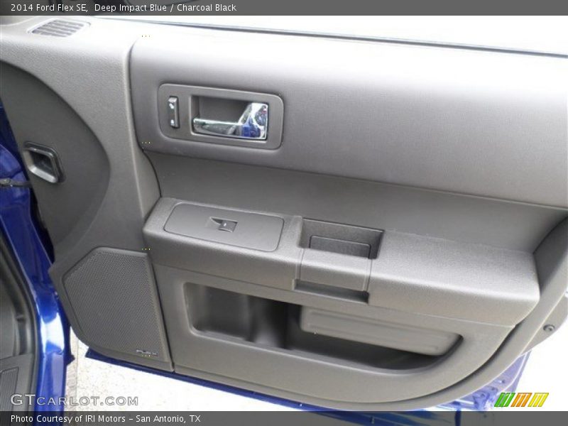 Deep Impact Blue / Charcoal Black 2014 Ford Flex SE