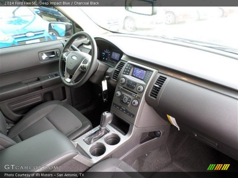 Deep Impact Blue / Charcoal Black 2014 Ford Flex SE
