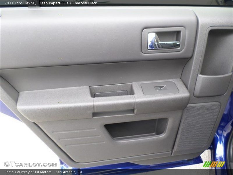 Deep Impact Blue / Charcoal Black 2014 Ford Flex SE