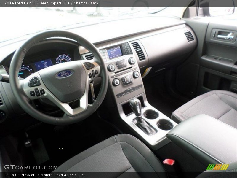Deep Impact Blue / Charcoal Black 2014 Ford Flex SE