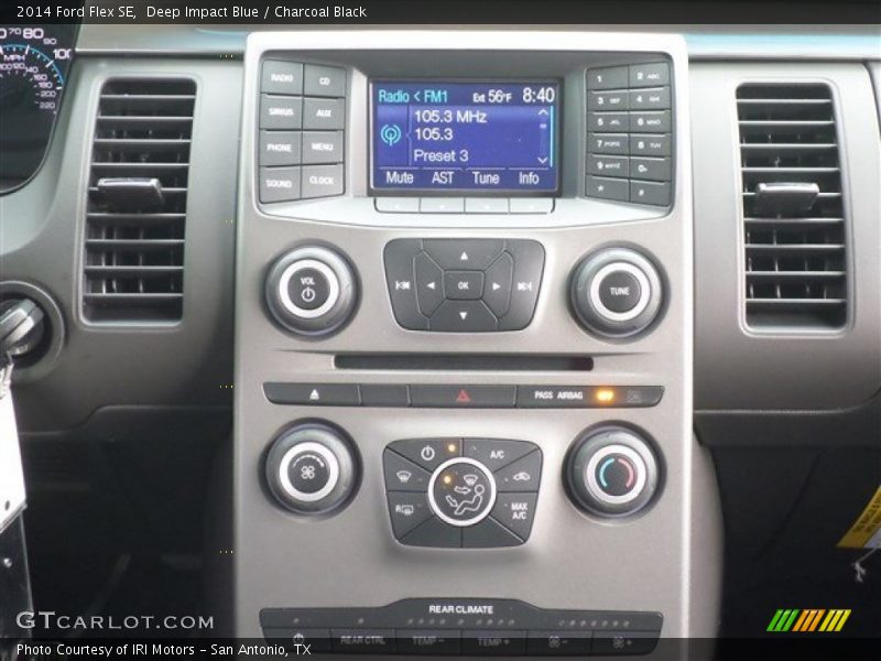 Deep Impact Blue / Charcoal Black 2014 Ford Flex SE