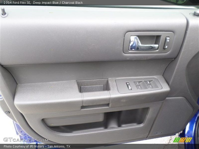 Deep Impact Blue / Charcoal Black 2014 Ford Flex SE