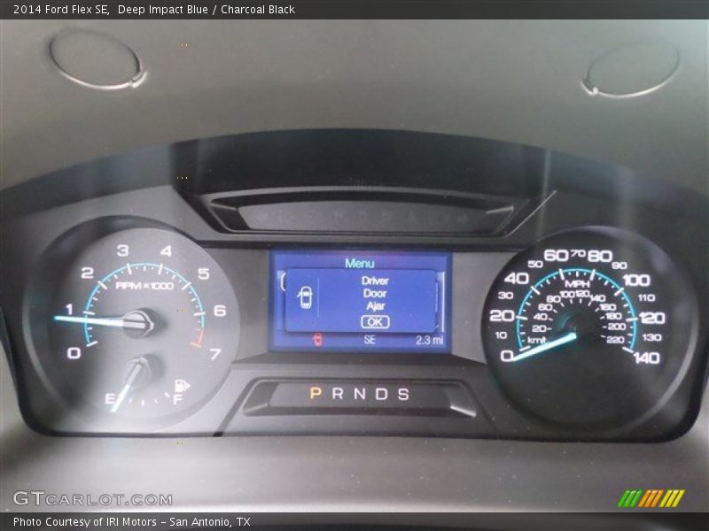 Deep Impact Blue / Charcoal Black 2014 Ford Flex SE