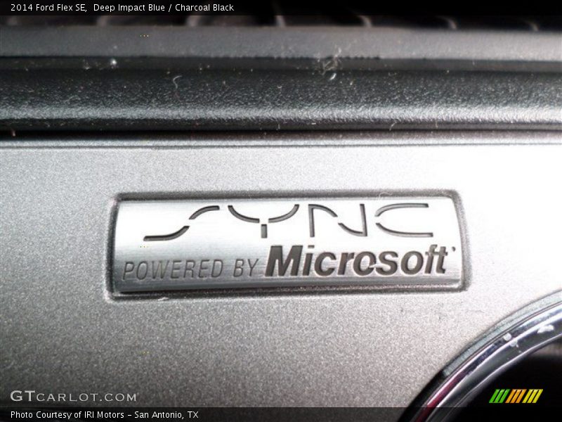 Deep Impact Blue / Charcoal Black 2014 Ford Flex SE