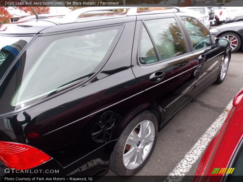 Jet Black Metallic / Parchment 2008 Saab 9-5 Aero SportCombi