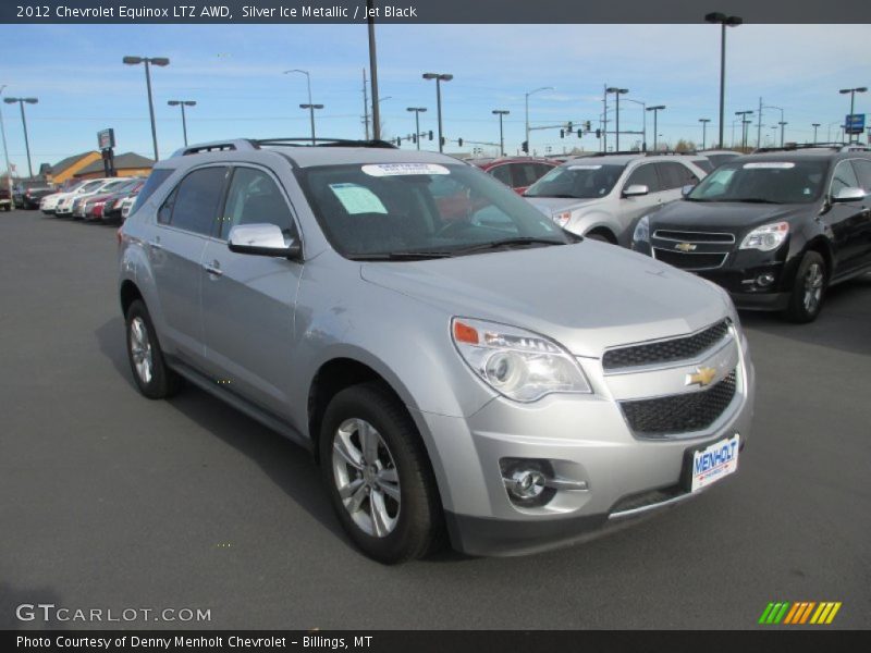 Silver Ice Metallic / Jet Black 2012 Chevrolet Equinox LTZ AWD