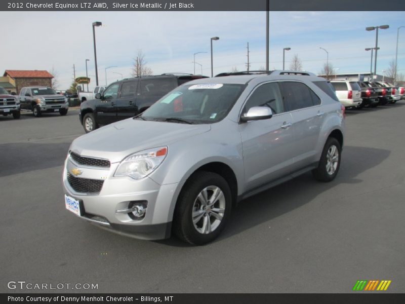 Silver Ice Metallic / Jet Black 2012 Chevrolet Equinox LTZ AWD