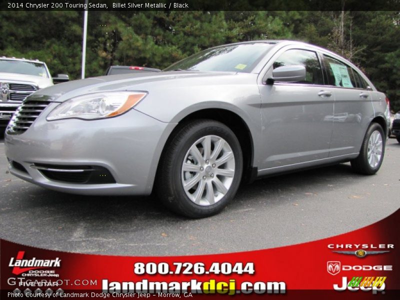 Billet Silver Metallic / Black 2014 Chrysler 200 Touring Sedan
