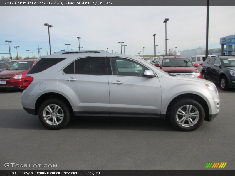 Silver Ice Metallic / Jet Black 2012 Chevrolet Equinox LTZ AWD