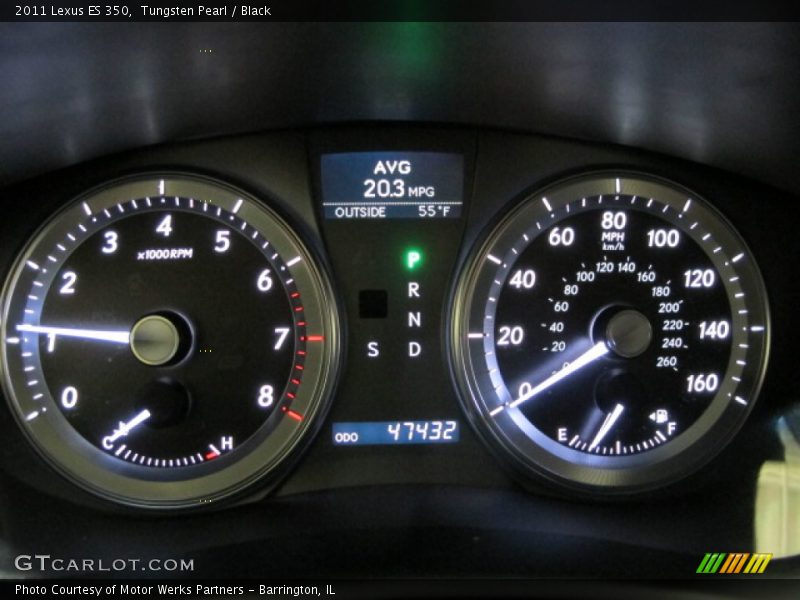 Tungsten Pearl / Black 2011 Lexus ES 350