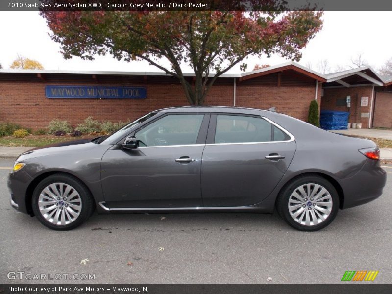 Carbon Grey Metallic / Dark Pewter 2010 Saab 9-5 Aero Sedan XWD