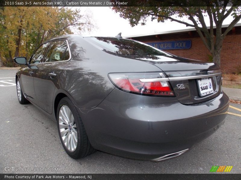 Carbon Grey Metallic / Dark Pewter 2010 Saab 9-5 Aero Sedan XWD