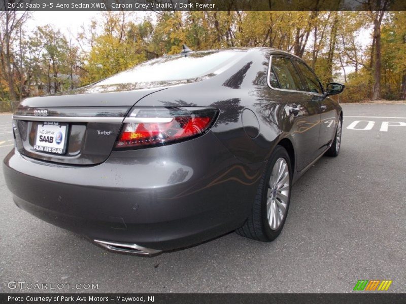 Carbon Grey Metallic / Dark Pewter 2010 Saab 9-5 Aero Sedan XWD