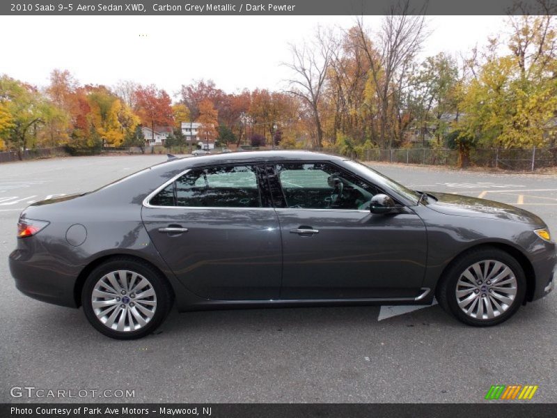 Carbon Grey Metallic / Dark Pewter 2010 Saab 9-5 Aero Sedan XWD