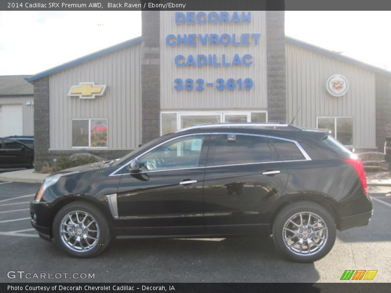 Black Raven / Ebony/Ebony 2014 Cadillac SRX Premium AWD