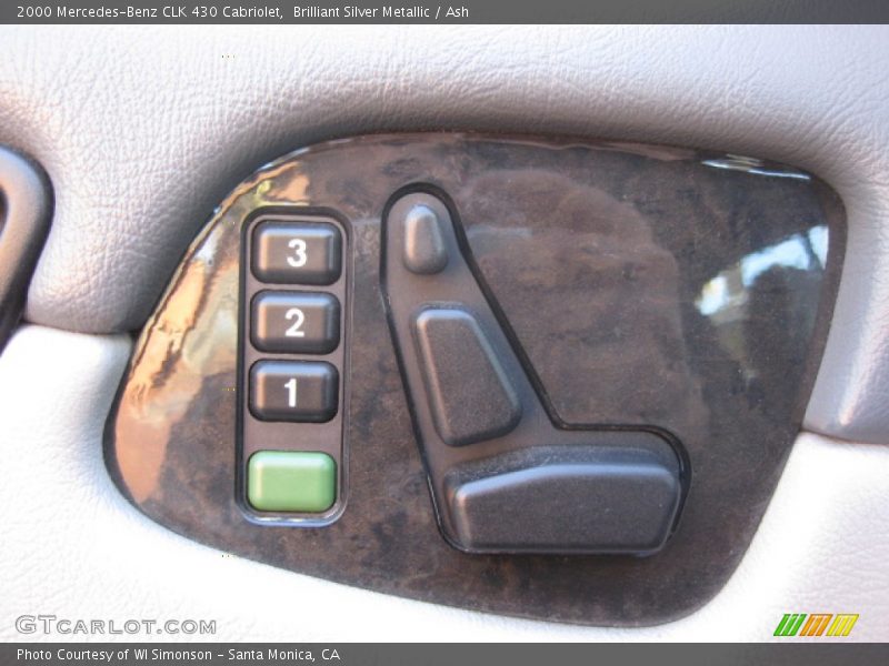 Brilliant Silver Metallic / Ash 2000 Mercedes-Benz CLK 430 Cabriolet