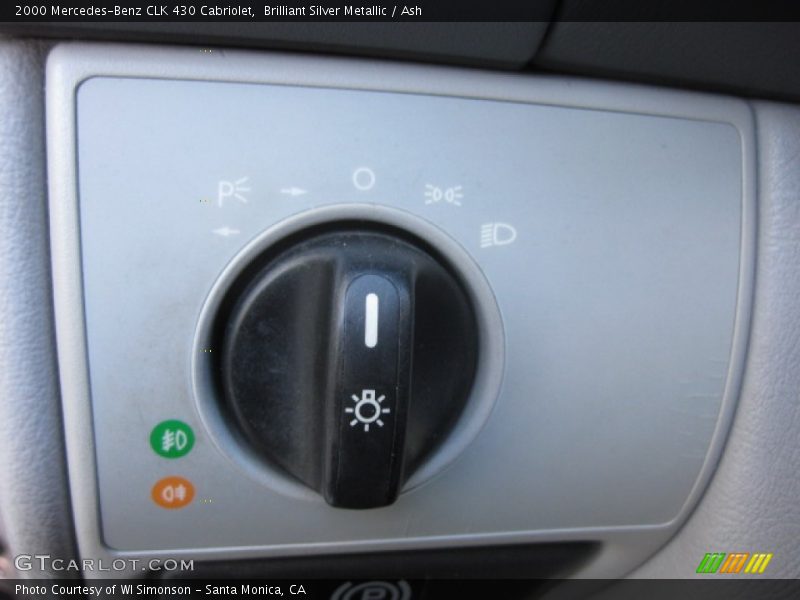 Brilliant Silver Metallic / Ash 2000 Mercedes-Benz CLK 430 Cabriolet