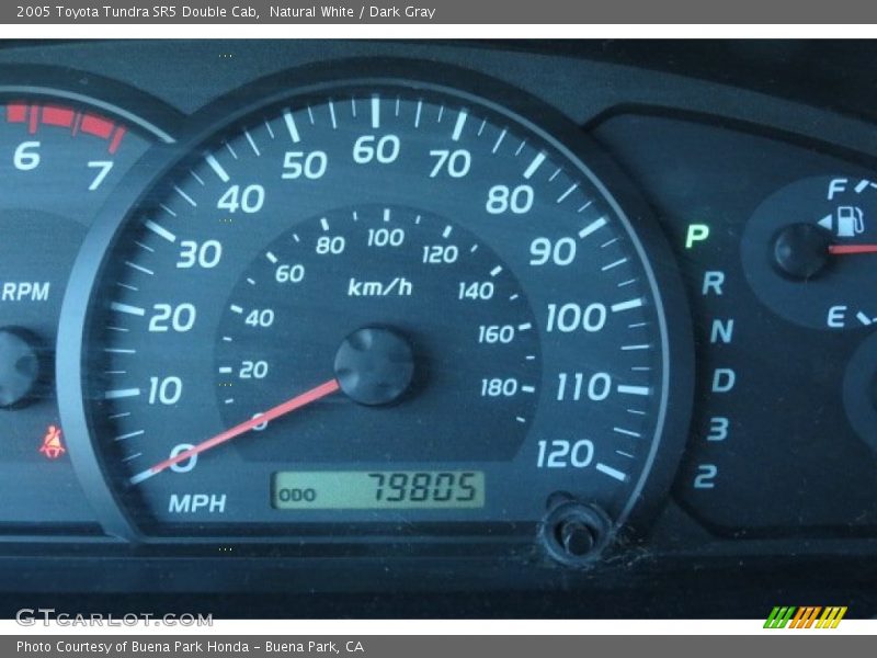 Natural White / Dark Gray 2005 Toyota Tundra SR5 Double Cab
