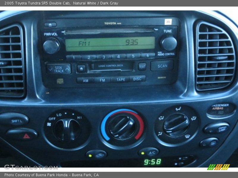 Natural White / Dark Gray 2005 Toyota Tundra SR5 Double Cab
