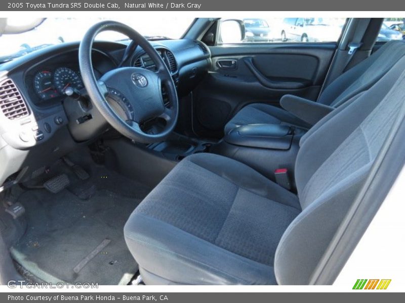 Natural White / Dark Gray 2005 Toyota Tundra SR5 Double Cab